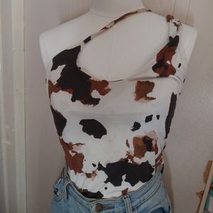 Cowprint bodysuit